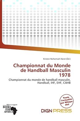 Couverture cartonnée Championnat du Monde de Handball Masculin 1978 de 