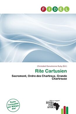 Couverture cartonnée Rite Cartusien de 