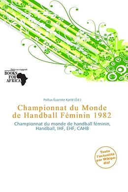 Couverture cartonnée Championnat du Monde de Handball Féminin 1982 de 