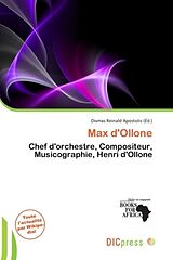 Couverture cartonnée Max d'Ollone de 