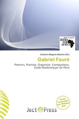 Couverture cartonnée Gabriel Fauré de 