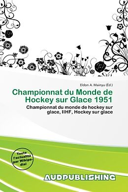 Couverture cartonnée Championnat du Monde de Hockey sur Glace 1951 de 