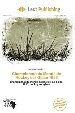 Couverture cartonnée Championnat du Monde de Hockey sur Glace 1963 de 