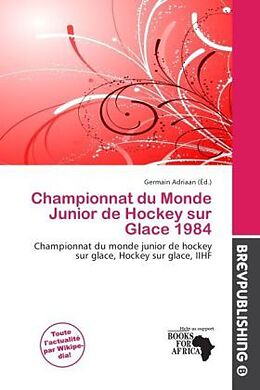 Couverture cartonnée Championnat du Monde Junior de Hockey sur Glace 1984 de 