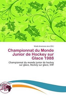 Couverture cartonnée Championnat du Monde Junior de Hockey sur Glace 1988 de 