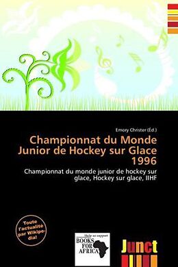 Couverture cartonnée Championnat du Monde Junior de Hockey sur Glace 1996 de 