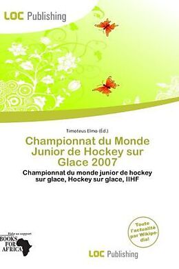 Couverture cartonnée Championnat du Monde Junior de Hockey sur Glace 2007 de 