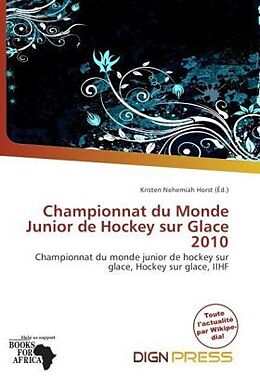 Couverture cartonnée Championnat du Monde Junior de Hockey sur Glace 2010 de 