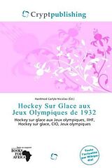 Couverture cartonnée Hockey Sur Glace aux Jeux Olympiques de 1932 de 