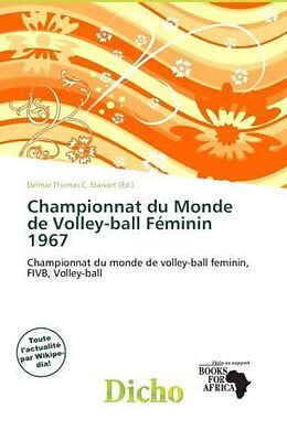 Couverture cartonnée Championnat du Monde de Volley-ball Féminin 1967 de 