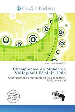 Couverture cartonnée Championnat du Monde de Volley-ball Féminin 1986 de 