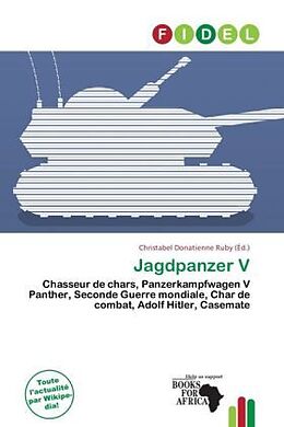 Couverture cartonnée Jagdpanzer V de 