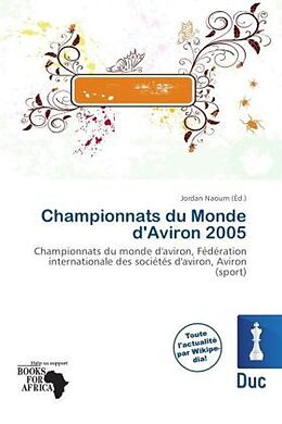 Couverture cartonnée Championnats du Monde d'Aviron 2005 de 