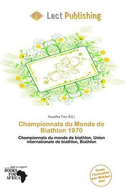 Couverture cartonnée Championnats du Monde de Biathlon 1970 de 