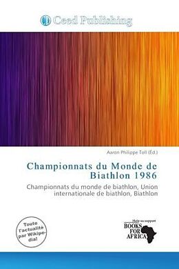 Couverture cartonnée Championnats du Monde de Biathlon 1986 de 