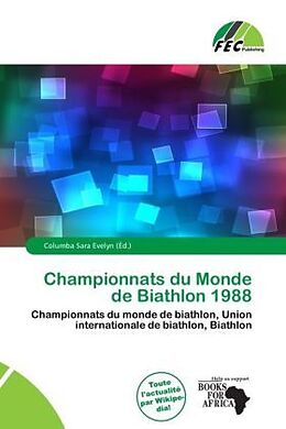 Couverture cartonnée Championnats du Monde de Biathlon 1988 de 