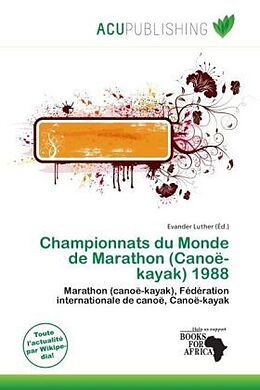 Couverture cartonnée Championnats du Monde de Marathon (Canoë-kayak) 1988 de 