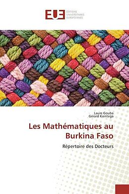 Couverture cartonnée Les Mathématiques au Burkina Faso de Laure Gouba, Gérard Kientega