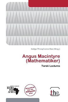 Kartonierter Einband Angus Macintyre (Mathematiker) von 