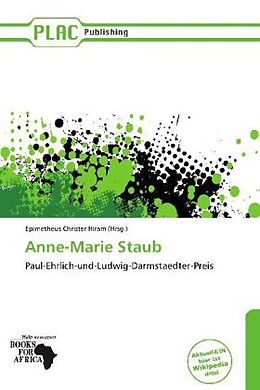 Kartonierter Einband Anne-Marie Staub von 
