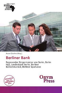 Kartonierter Einband Berliner Bank von 