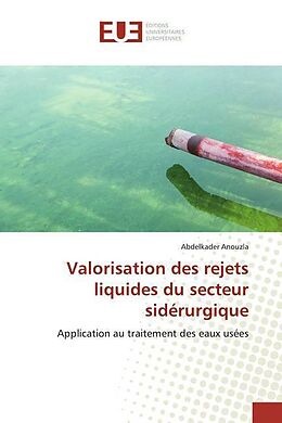 Couverture cartonnée Valorisation des rejets liquides du secteur sidérurgique de Abdelkader Anouzla