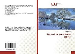 Couverture cartonnée Manuel de grammaire kabyle de Idir Azedine