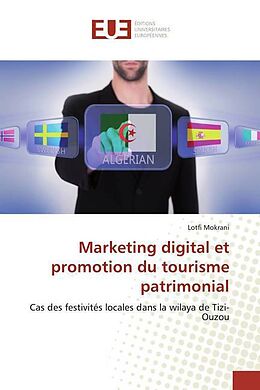 Couverture cartonnée Marketing digital et promotion du tourisme patrimonial de Lotfi Mokrani