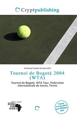 Couverture cartonnée Tournoi de Bogotá 2004 (WTA) de 