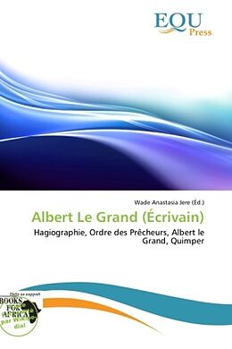 Couverture cartonnée Albert Le Grand (Écrivain) de 