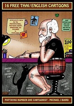 E-Book (epub) 16 Thai/English Adult Cartoons von Michael J Baird