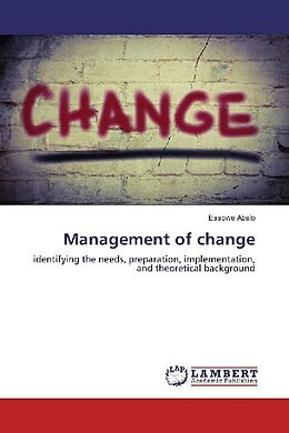 Couverture cartonnée Management of change de Essowe Abalo