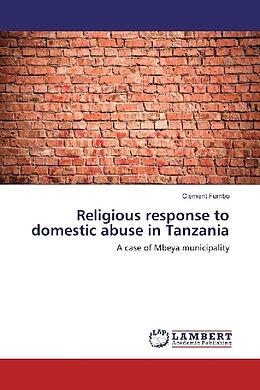 Kartonierter Einband Religious response to domestic abuse in Tanzania von Clement Fumbo