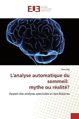 Couverture cartonnée L'analyse automatique du sommeil: mythe ou réalité? de Marc Rey