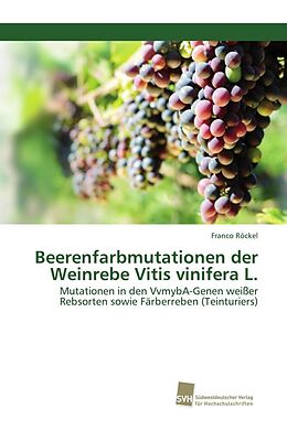 Kartonierter Einband Beerenfarbmutationen der Weinrebe Vitis vinifera L von Franco Röckel