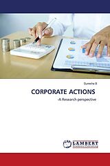 Couverture cartonnée CORPORATE ACTIONS de Suresha B