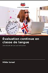 Couverture cartonnée Évaluation continue en classe de langue de Hilda Israel