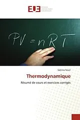 Kartonierter Einband (Kt) Thermodynamique von Sabrina Nouri