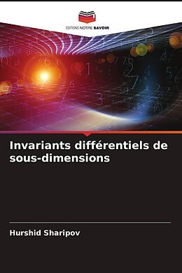 Couverture cartonnée Invariants différentiels de sous-dimensions de Hurshid Sharipov