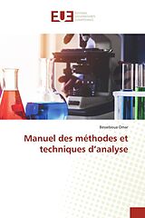 Couverture cartonnée Manuel des méthodes et techniques d analyse de Besseboua Omar