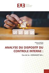 Couverture cartonnée ANALYSE DU DISPOSITF DU CONTROLE INTERNE de Adama Sacko, Oumar Bah