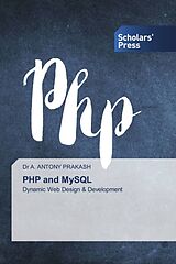 Couverture cartonnée PHP and MySQL de A. Antony Prakash