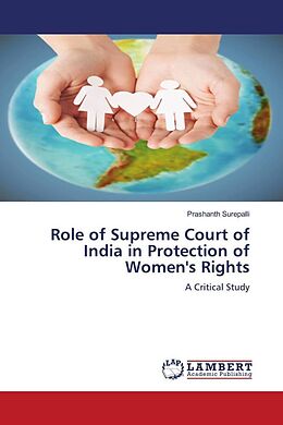 Couverture cartonnée Role of Supreme Court of India in Protection of Women's Rights de Prashanth Surepalli