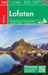 (Land)Karte Lofoten, Wander - Radkarte 1 : 75 000 von 