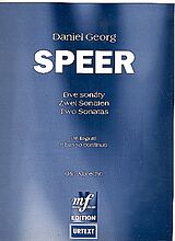 Daniel Georg Speer Notenblätter 2 Sonaten