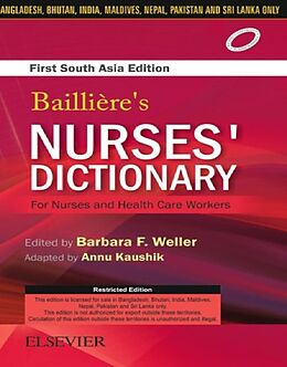 eBook (pdf) Bailliere's Nurses Dictionary for Nurses and Health Care Workers, 1st South Aisa Edition de 