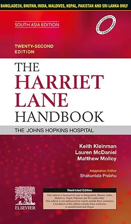 E-Book (epub) The Harriet Lane Handbook, 22 Edition: South Asia Edition - E-Book von The Johns Hopkins Hospital, Keith Kleinman, Lauren McDaniel