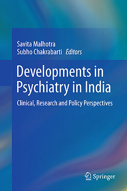 Livre Relié Developments in Psychiatry in India de 