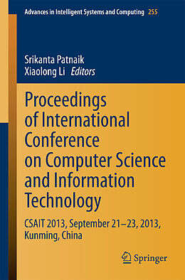 Couverture cartonnée Proceedings of International Conference on Computer Science and Information Technology de 