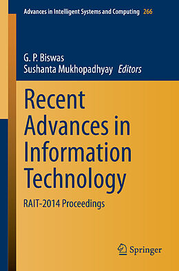 Kartonierter Einband Recent Advances in Information Technology von 